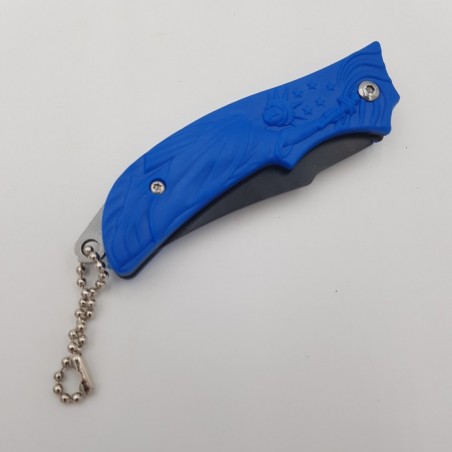 Cutit briceag varf ascutit, 16 cm, 60 g, albastru