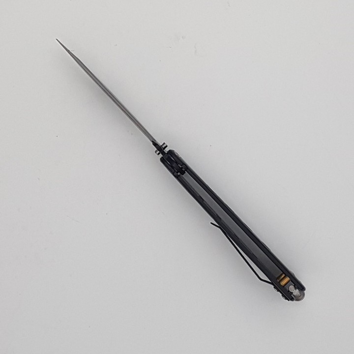 Cutit fluture Butterfly, Balisong  19 cm, negru, 4 gauri