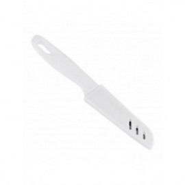 Cutit din inox si plastic cu protectie lama tip teaca, alb 2