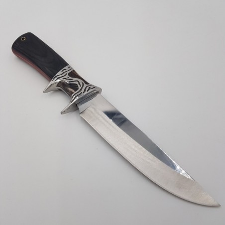 Cutit din inox si plastic cu protectie lama tip teaca, alb