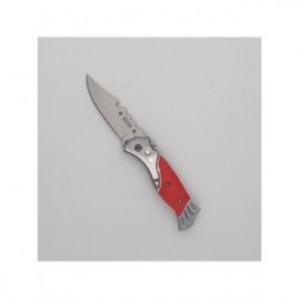 Cutit deschidere a lamei pe buton, lama otel, rosu, 16 cm 2