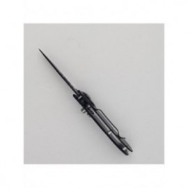 Briceag deschidere a lamei pe buton, lama otel, negru, scorpion, 16 cm 2