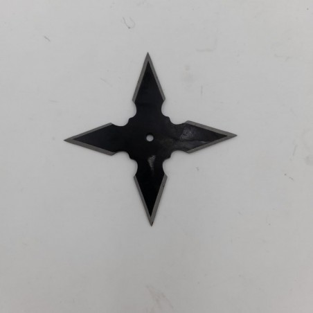 Steluta ninja pentru aruncat la tinta 4 colturi, in husa, negru,4.5 cm,