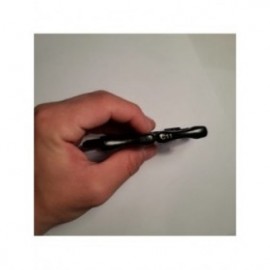 Pumnal tip box, rozeta autoaparare cu 3 zaruri, cap de mort, 1 cm grosime, negru, 2