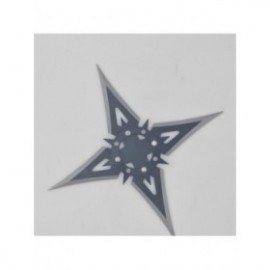 Steluta ninja pentru aruncat la tinta, neagra, 4 colturi, 10 cm 2