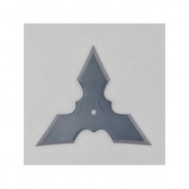Steluta ninja pentru aruncat la tinta, neagra, 3 colturi, 6 cm 2