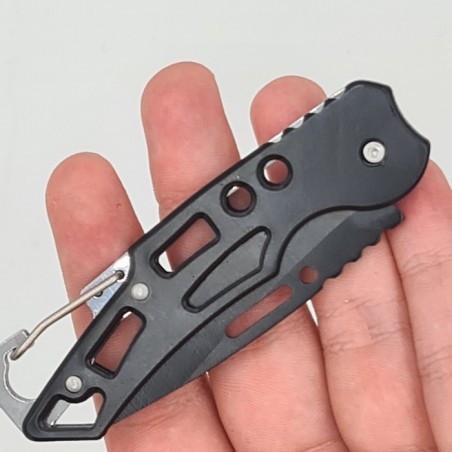 Briceag supravietuire, Negru, Model Gauri, prindere curea, 15 cm
