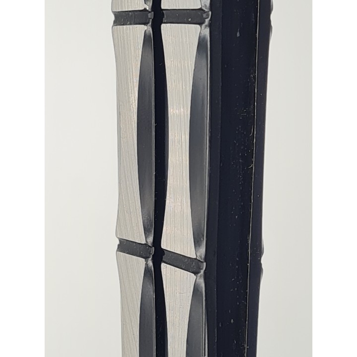 Cutit fluture Butterfly, Balisong, 24 cm, model schelet 3D,model culoare gri, culoare negru