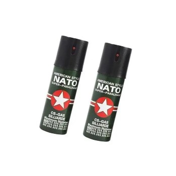 Set 2 spray piper paralizant, iritant, lacrimogen,Nato,60 ml