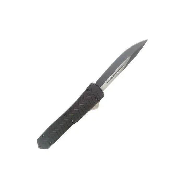 Cutit briceag deschidere a lamei automata pe buton, lama otel, dispozitiv spart geam, negru n210