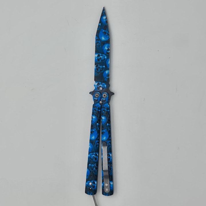 Cutit Butterfly, model cranii M3, albastru