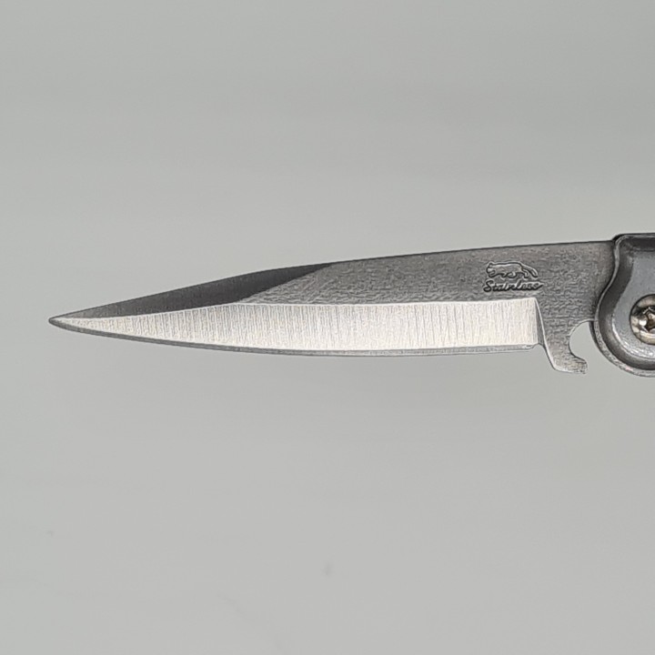 Briceag , negru, model 5 gauri, tais dublu, 22 cm , automat, M2