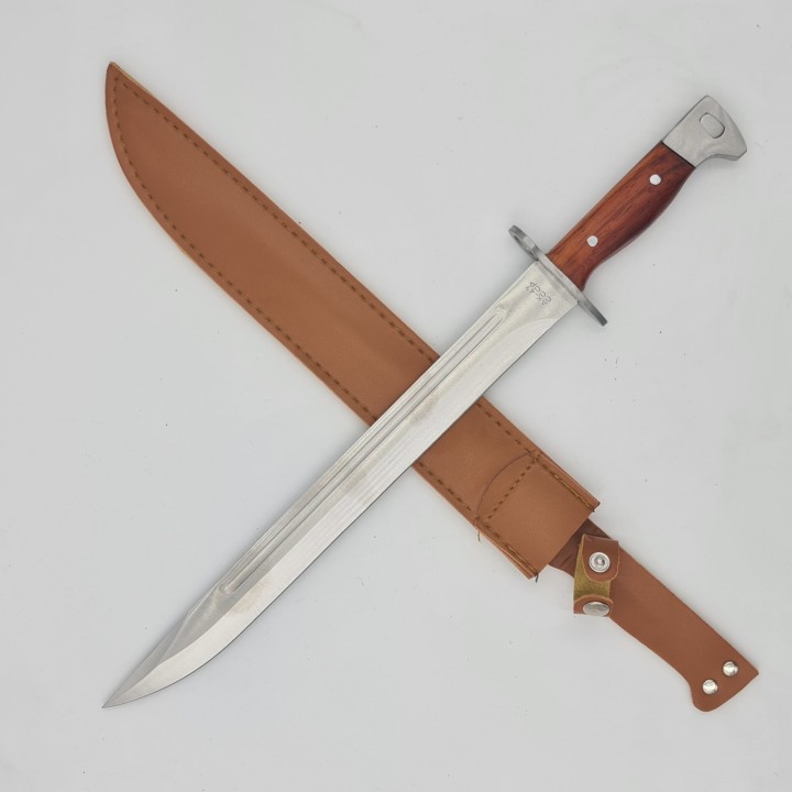 Cutit ak-47, 34cm, husa piele