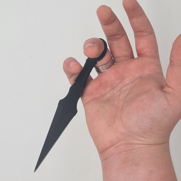 Cutit ninja de aruncat la tinta, negru, simplu