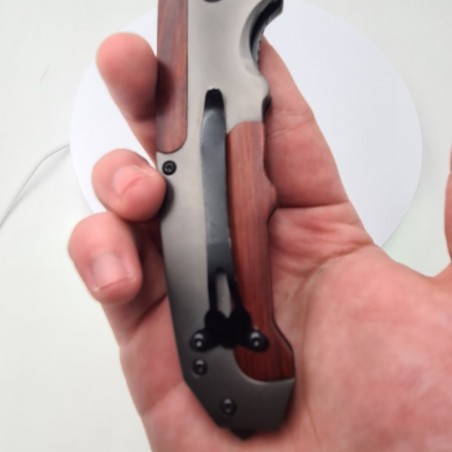 Cutit briceag deschidere a lamei pe buton, lama otel, Browning,  M2, 23 cm