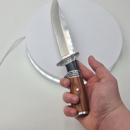 Cutit vanatoare Columbia 30 cm, model K328a, maner plastic dur, husa