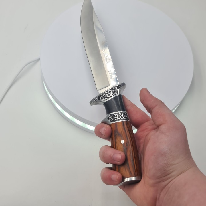 Cutit vanatoare Columbia 30 cm, model K328a, maner plastic dur, husa