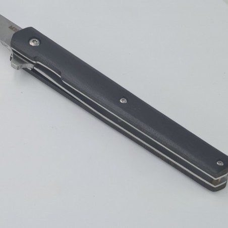 Briceag model slim, patrat, M390, 21 x 2 cm, negru