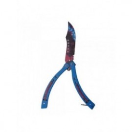 Cutit fluture, Butterfly,  fara tais, model galaxie, curbat, 26 cm