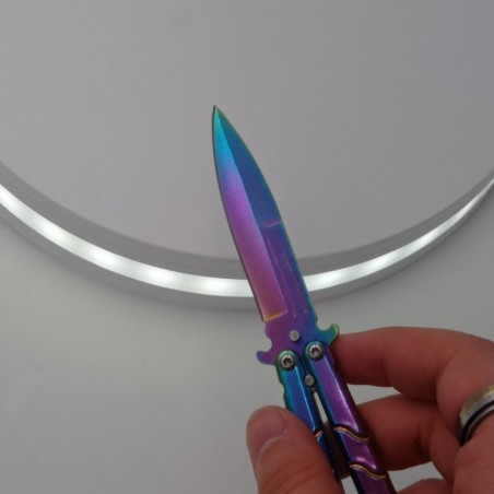 Cutit fluture, Butterfly,  cu tais, model dinamic, fade, 16 cm