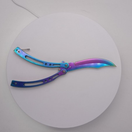 Cutit fluture, Butterfly, model dinamic, curbat, fade, 23 cm