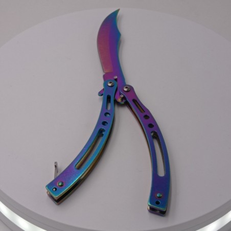 Cutit fluture, Butterfly, model dinamic, curbat, fade, 23 cm