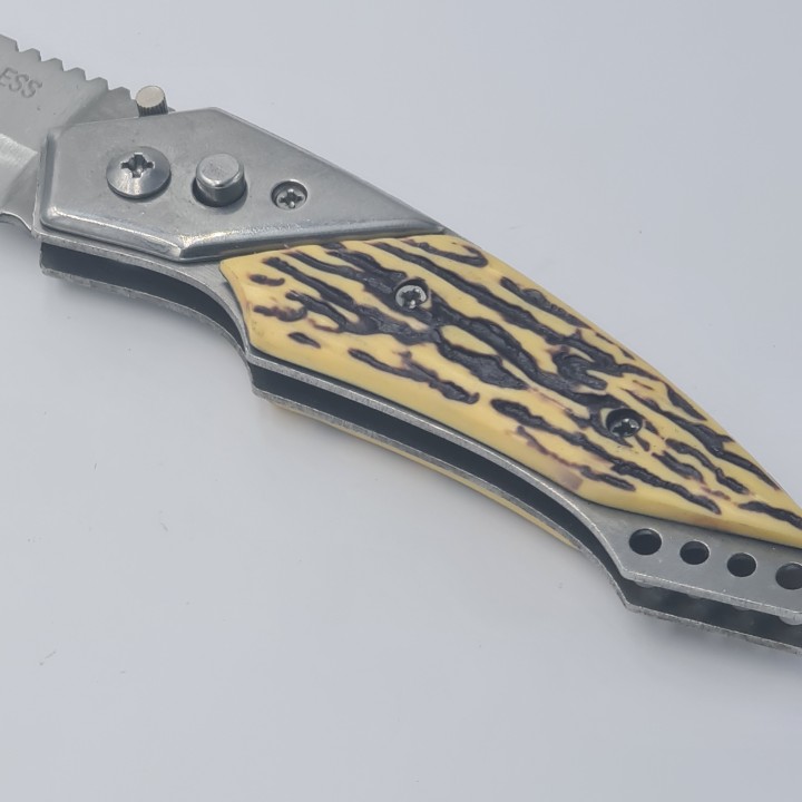 Briceag, cutit, model os, 20 cm, buton