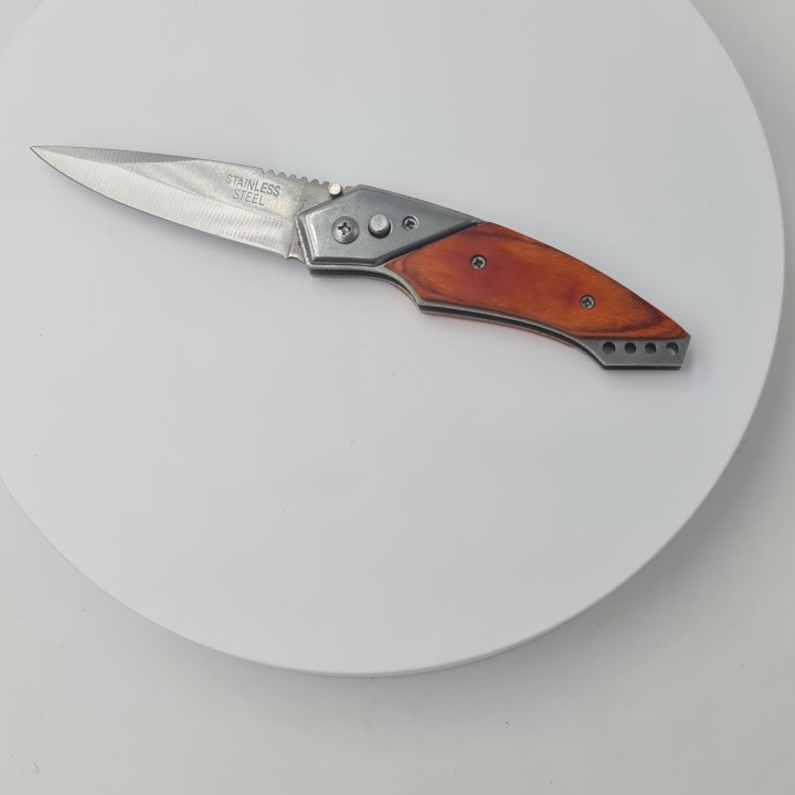 Briceag, cutit, model lemn, 20 cm, buton