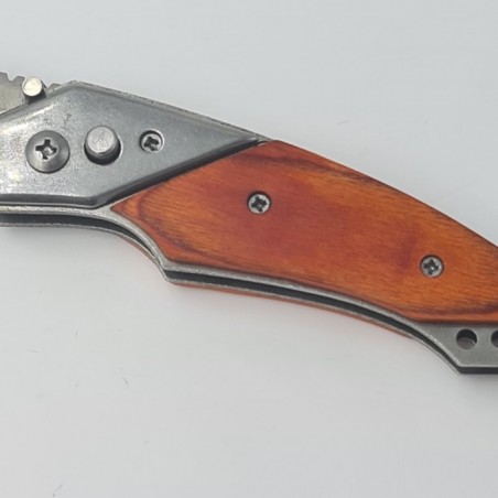 Briceag, cutit, model lemn, 20 cm, buton