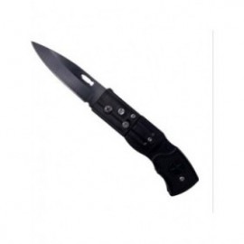 Briceag Automat, Model Revolver, Negru, Lama Otel, Sistem Prindere la Curea, 17 cm