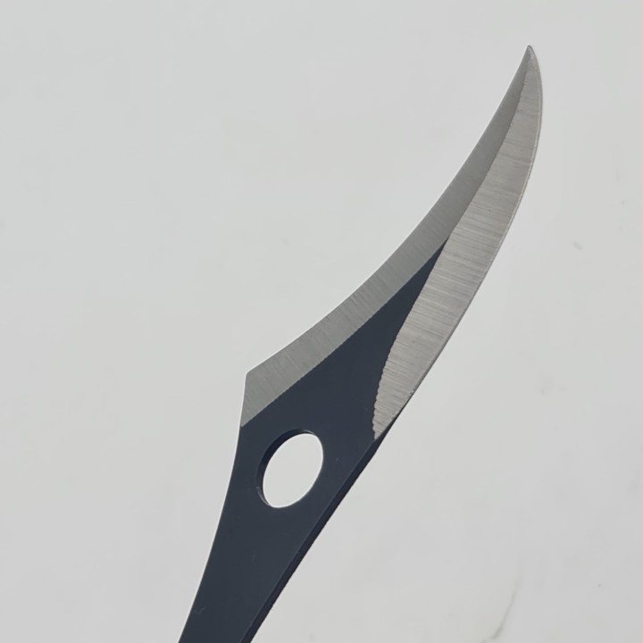 Cutit Ninja de Aruncat in Copaci, Curbat, 18cm, Negru