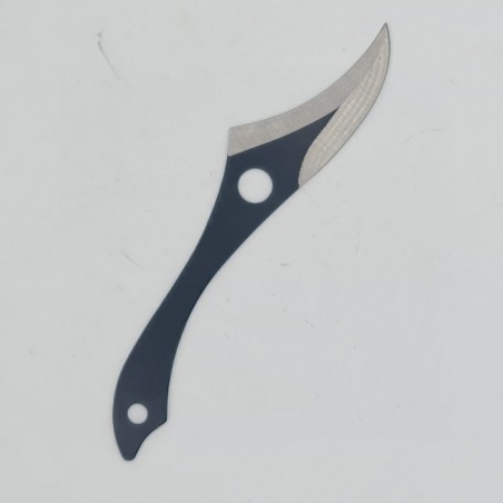 Cutit Ninja de Aruncat in Copaci, Curbat, 18cm, Negru