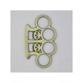 Pumnal Tip Box, Autoaparare, Maner Craniu Dublu, Verde 2
