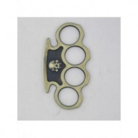 Pumnal Tip Box, Autoaparare, Maner Cap de Mort, Verde 2