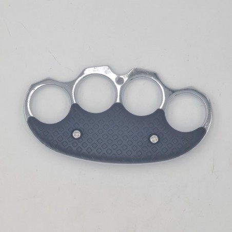 Pumnal Tip Box, Autoaparare, Maner Grip, Argintiu