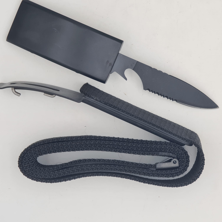 Curea Briceag Lama Ascunsa, Negru, 136 cm