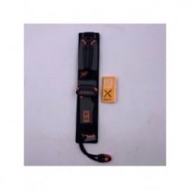 Cutit de Supravietuire Bear Grylls, 25 cm, Teaca, Husa Protectie, Maner Grip Cauciuc, Snur, Gri Mat 2