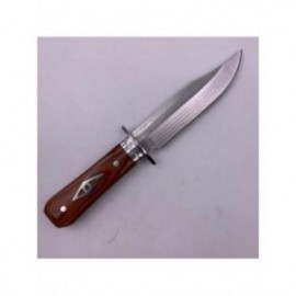 Cutit Vanatoare, Lama Fixa, Maner Lemn, Model Romb, Husa Protectie, 20 cm 2