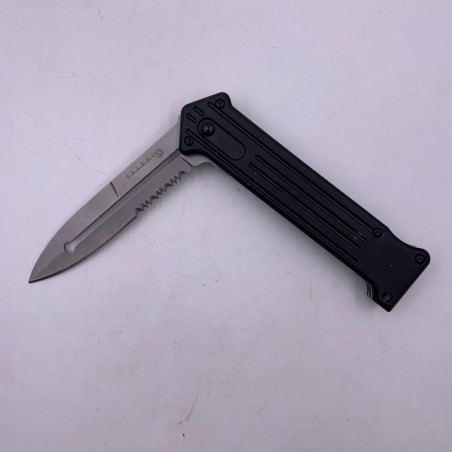 Briceag Tactic, Stealth, Deschidere Automata Rapida, Lama Zimtata, 20 cm, Gri Mat