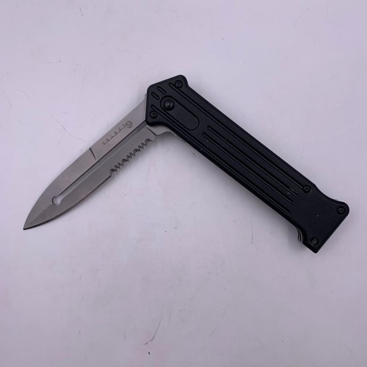 Briceag Tactic, Stealth, Deschidere Automata Rapida, Lama Zimtata, 20 cm, Gri Mat