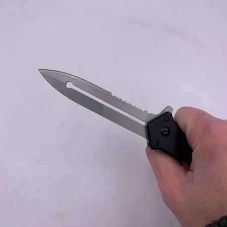 Briceag Tactic, Stealth, Deschidere Automata Rapida, Lama Zimtata, 20 cm, Gri Mat