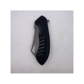 Cutit Pliabil cu Lama Dreapta, Maner Aderent, Prindere Curea, 20 cm, Negru 2