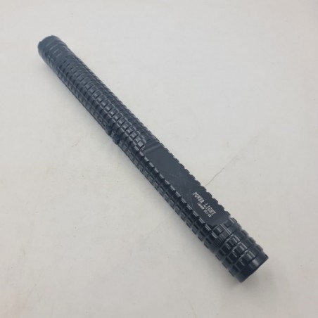 Lanterna cu Electrosoc X8, Acumulator, Lumina Puternica Led, Aluminiu, Negru, 35 cm