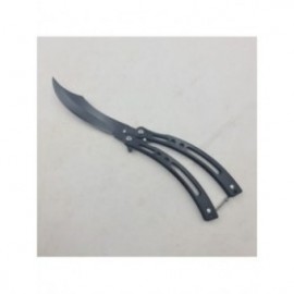 Briceag Fluture Curbat, Model Gauri, Cu Tais, Negru, 23 cm 2