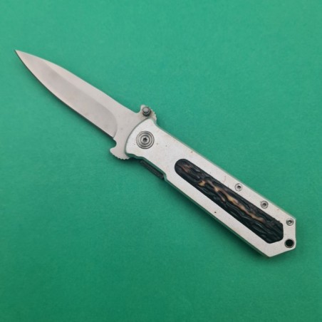 Briceag cu Agatatoare, Deschidere Manuala, Model Scoarta de Copac, Argintiu, 20 cm