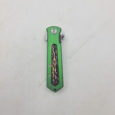 Briceag cu Agatatoare, Deschidere Manuala, Model Scoarta de Copac, Verde, 20 cm