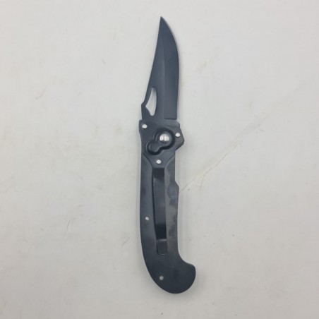 Briceag Deschidere a Lamei pe Buton, Scorpion, Sistem Prindere Curea, Negru, 20 cm