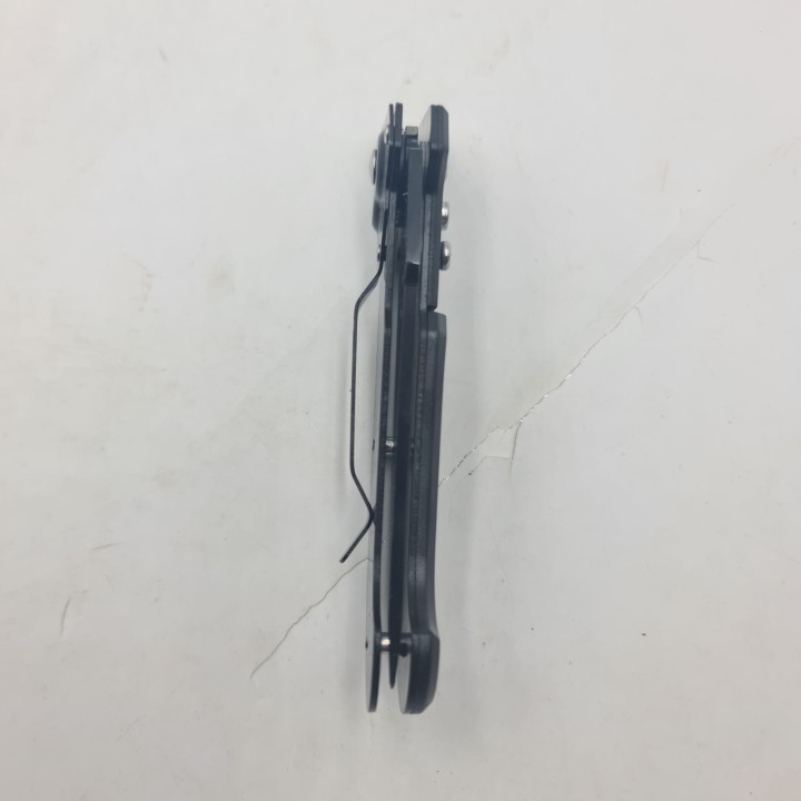 Briceag Deschidere a Lamei pe Buton, Scorpion, Sistem Prindere Curea, Negru, 20 cm