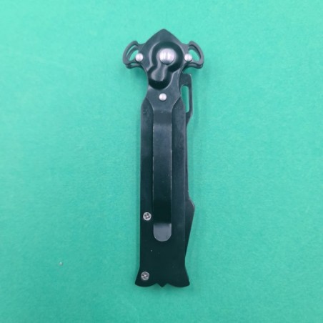 Briceag Deschidere a Lamei pe Buton, Model Romburi, Sistem Prindere Curea, Argintiu, 20 cm