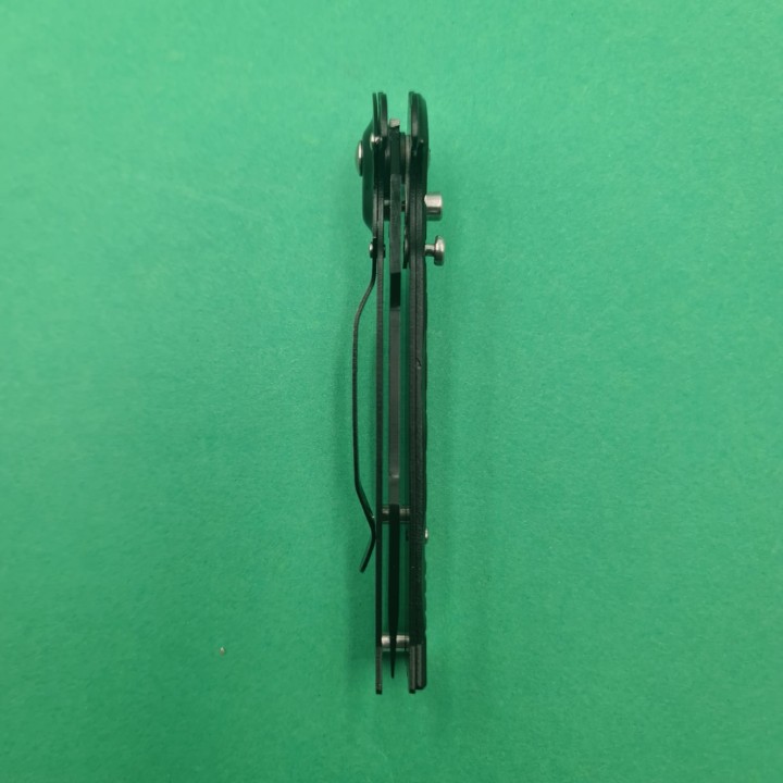 Briceag Deschidere a Lamei pe Buton, Model Romburi, Sistem Prindere Curea, Argintiu, 20 cm